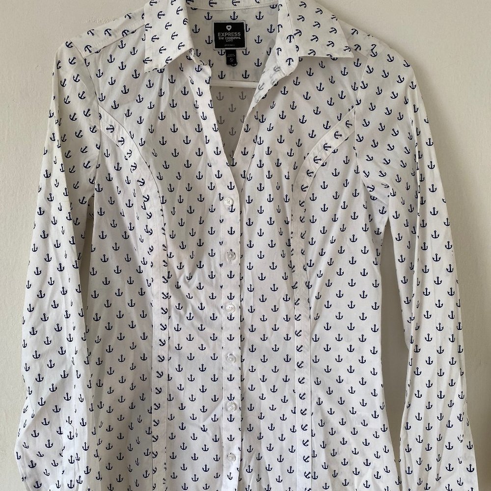 Express Anchor Button Up Shirt (XS)